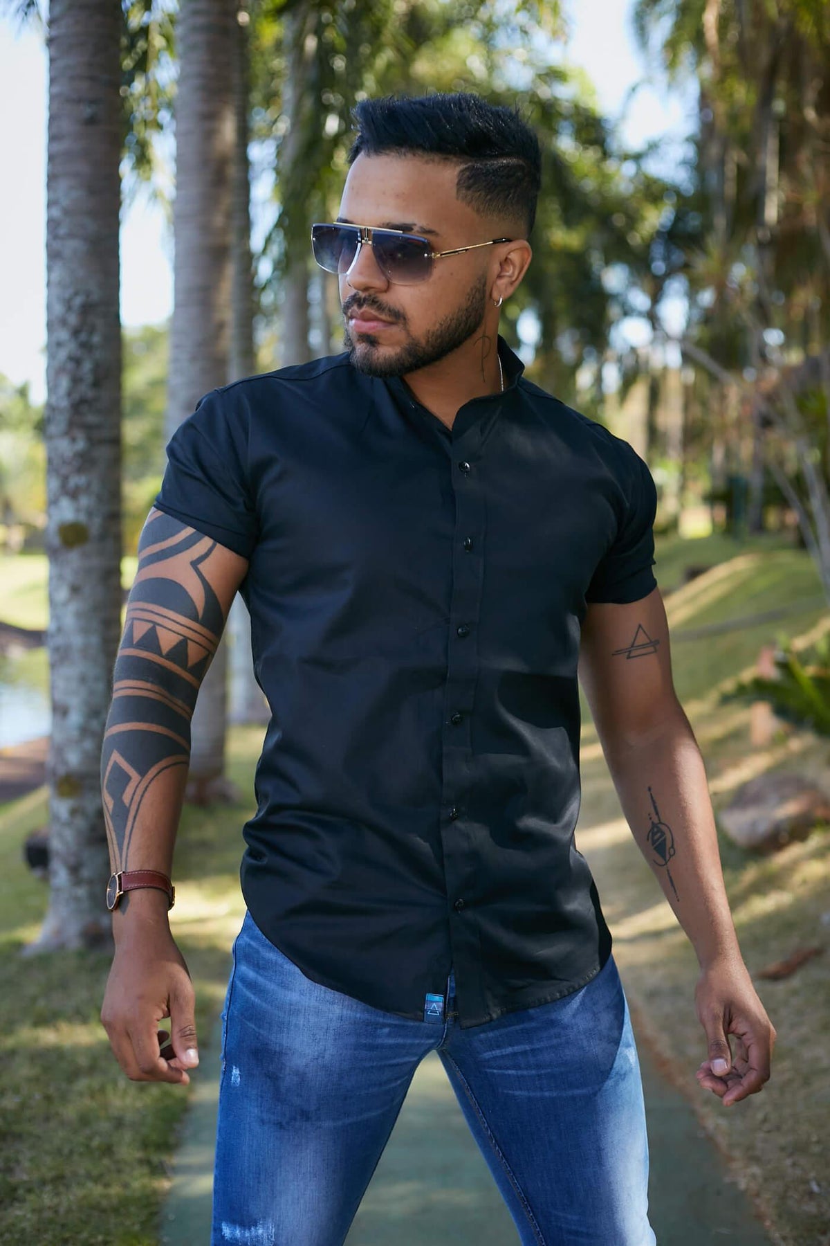 Camisa Black Gola Padre